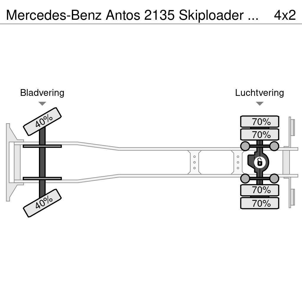 Mercedes-Benz Antos 2135 Skiploader hyvalift with remote control Kipplader
