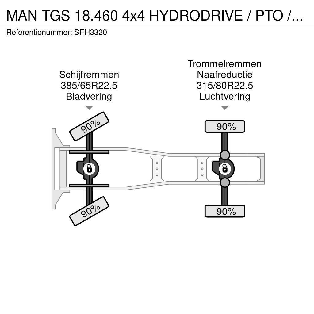 MAN TGS 18.460 4x4 HYDRODRIVE / PTO / GROS PONTS - BIG Sattelzugmaschinen
