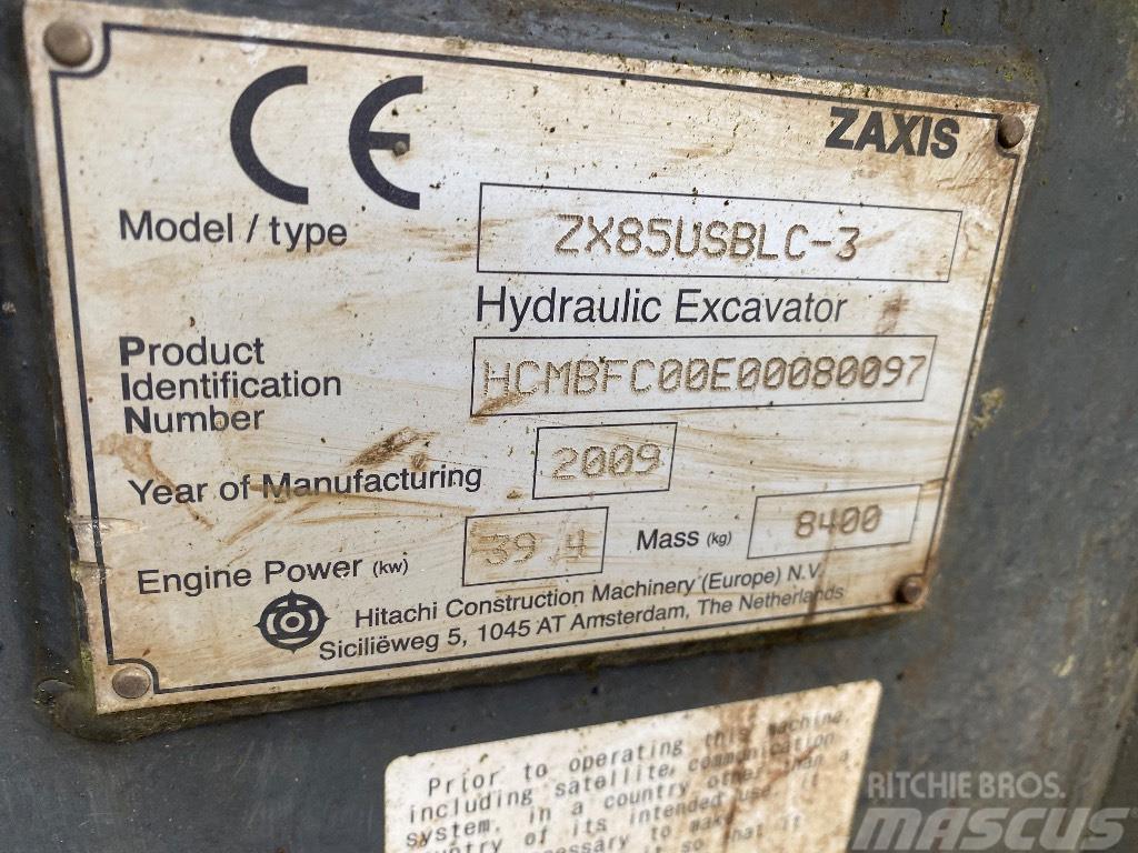 Hitachi ZX 85 US B LC-3 Midibagger  7t - 12t