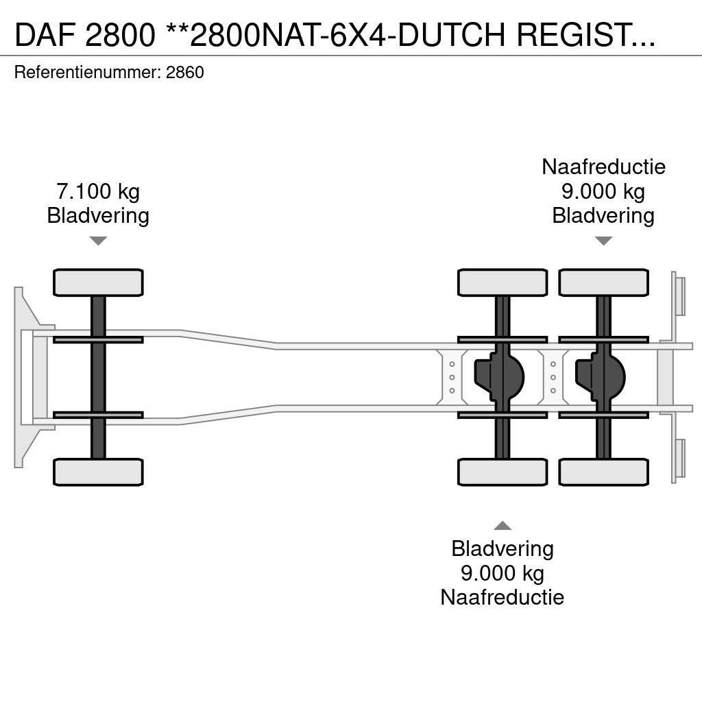 DAF 2800 **2800NAT-6X4-DUTCH REGISTRATION** Wechselfahrgestell