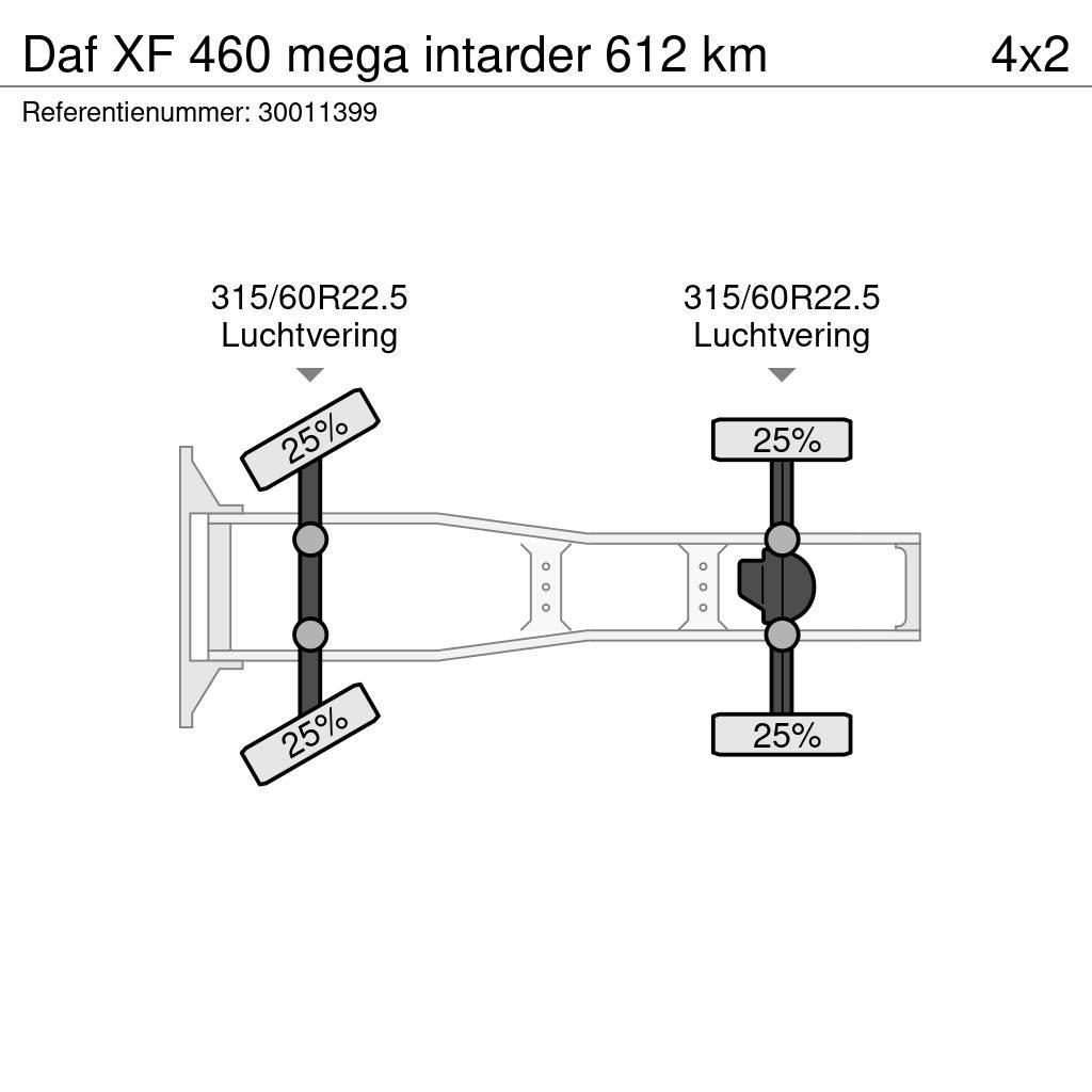 DAF XF 460 mega intarder 612 km Sattelzugmaschinen