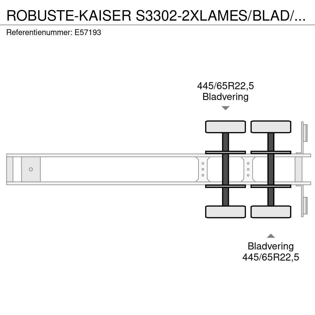  Robuste-Kaiser S3302-2XLAMES/BLAD/SPRING Kippladerauflieger