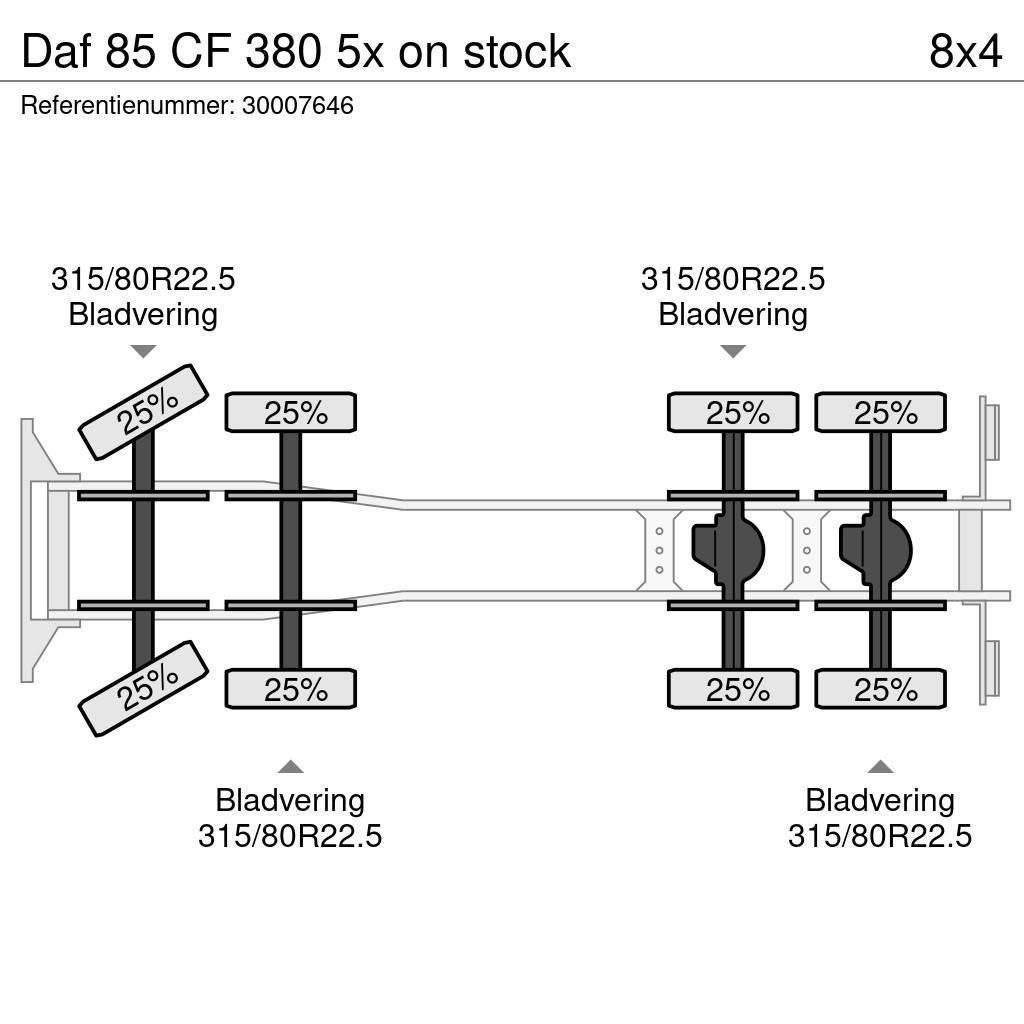 DAF 85 CF 380 5x on stock Saug- und Druckwagen