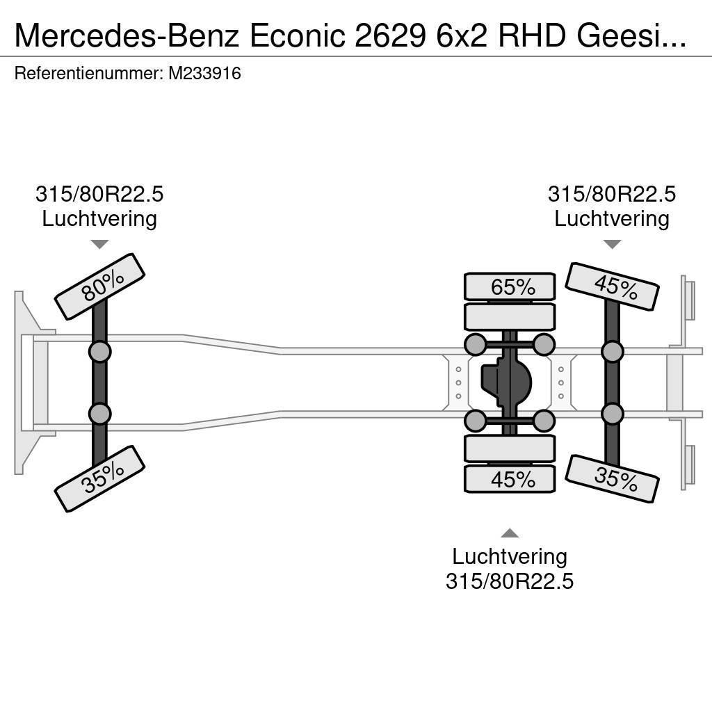 Mercedes-Benz Econic 2629 6x2 RHD Geesink Norba refuse truck Müllwagen