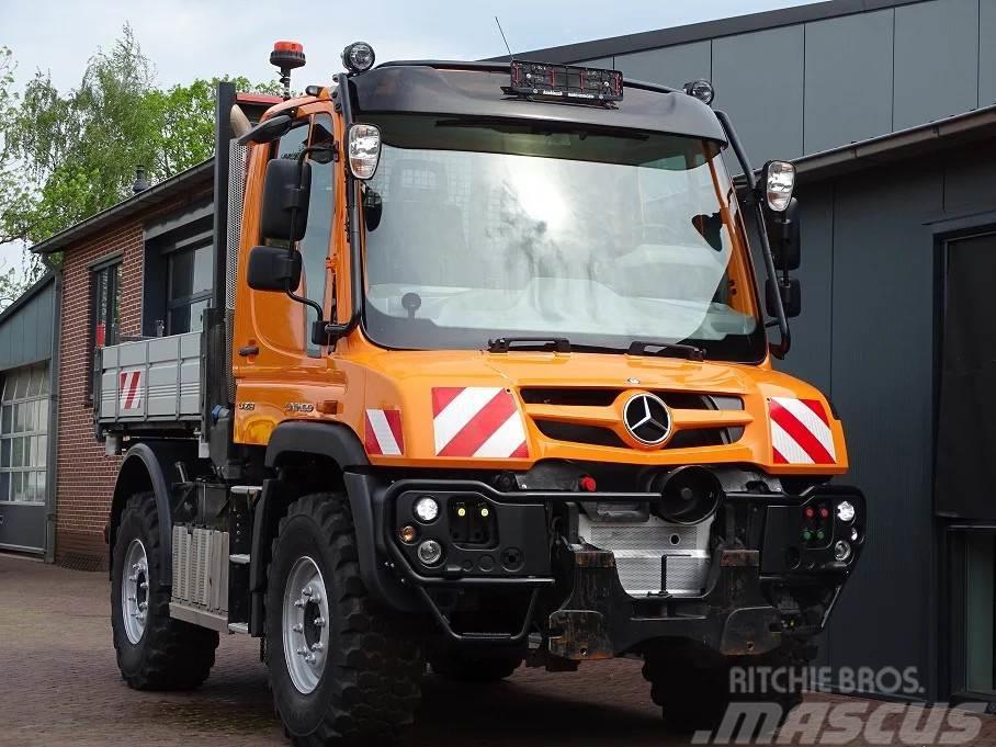 Unimog U218 4X4 3 ZITS HYDRAULIK ZAPFWELLE CAMERA 21TKM Traktoren
