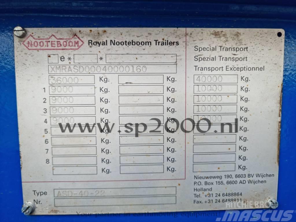Nooteboom ASD-40-22 Tieflader-Auflieger