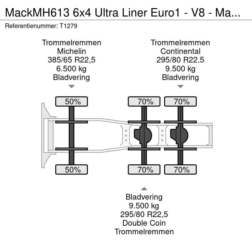 Mack MH613 6x4 Ultra Liner Euro1 - V8 - Manual - PTO - Sattelzugmaschinen