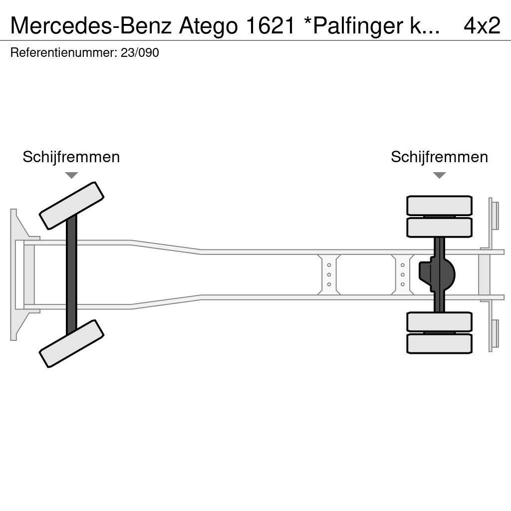 Mercedes-Benz Atego 1621 *Palfinger kraan*Containersysteem*lucht Abrollkipper