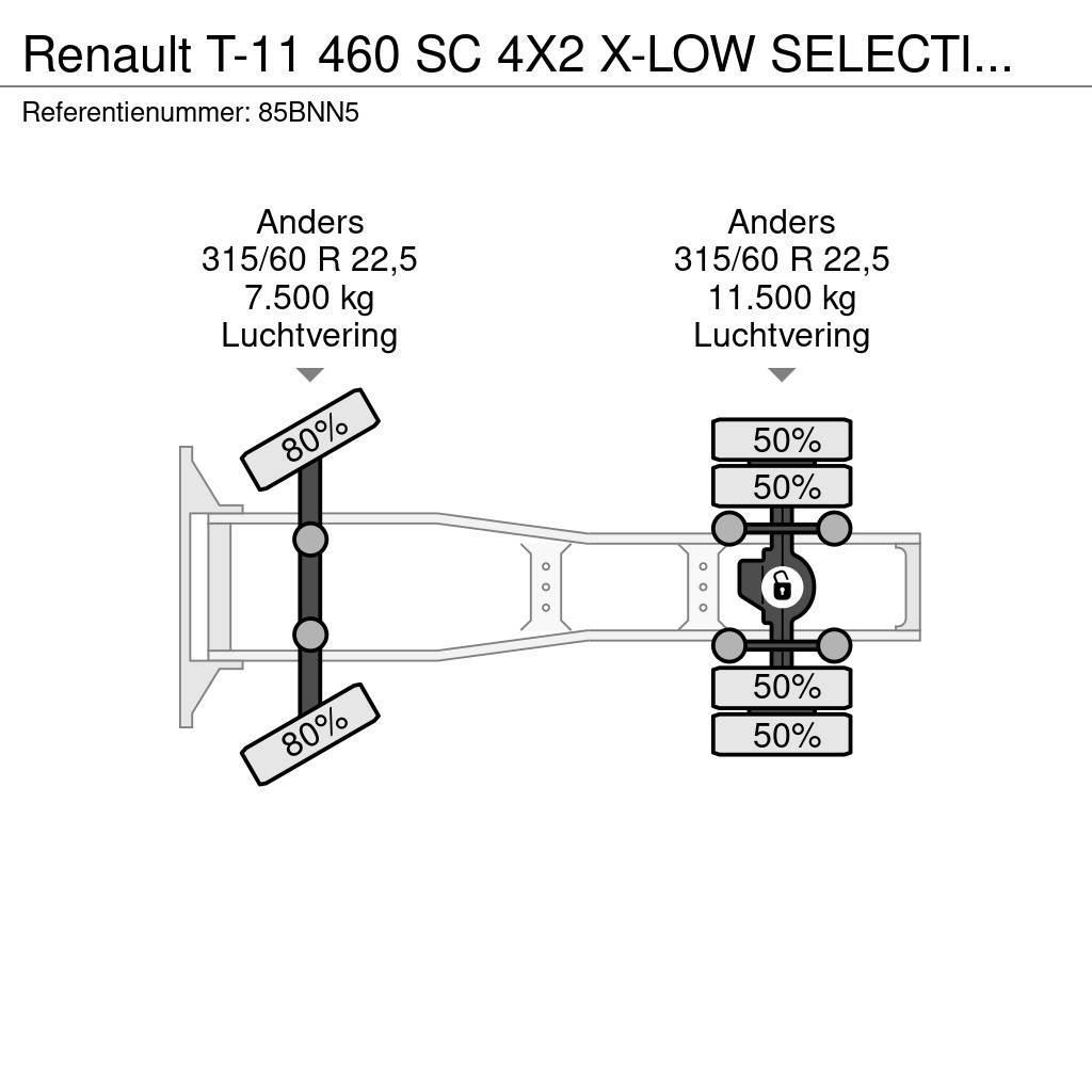 Renault T-11 460 SC 4X2 X-LOW SELECTION, HEFSCHOTEL, HYDRA Sattelzugmaschinen