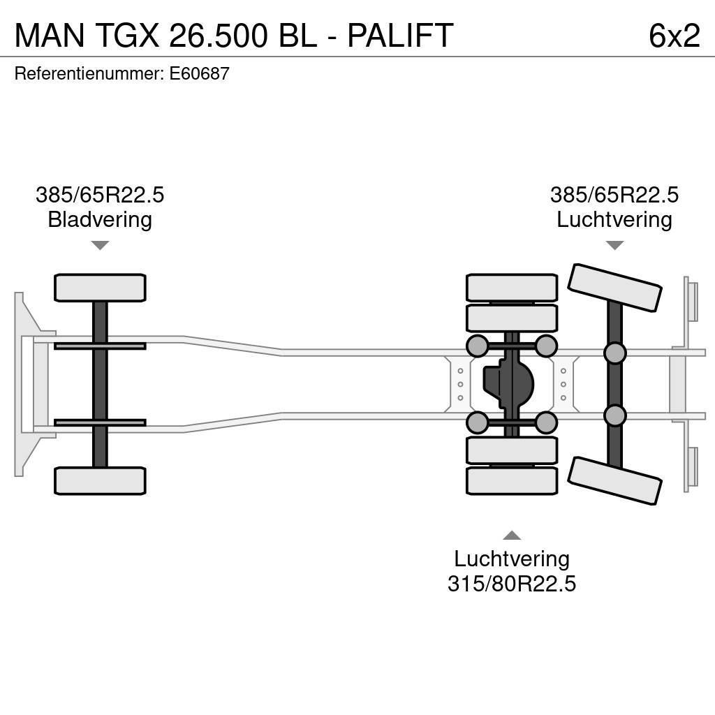 MAN TGX 26.500 BL - PALIFT Containerwagen