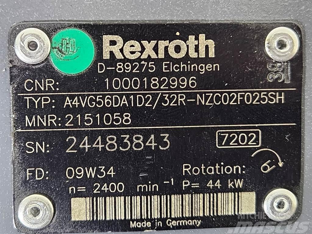 Kramer 1000182996-Rexroth A4VG56DA1D2/32R-Drive pump Hydraulik
