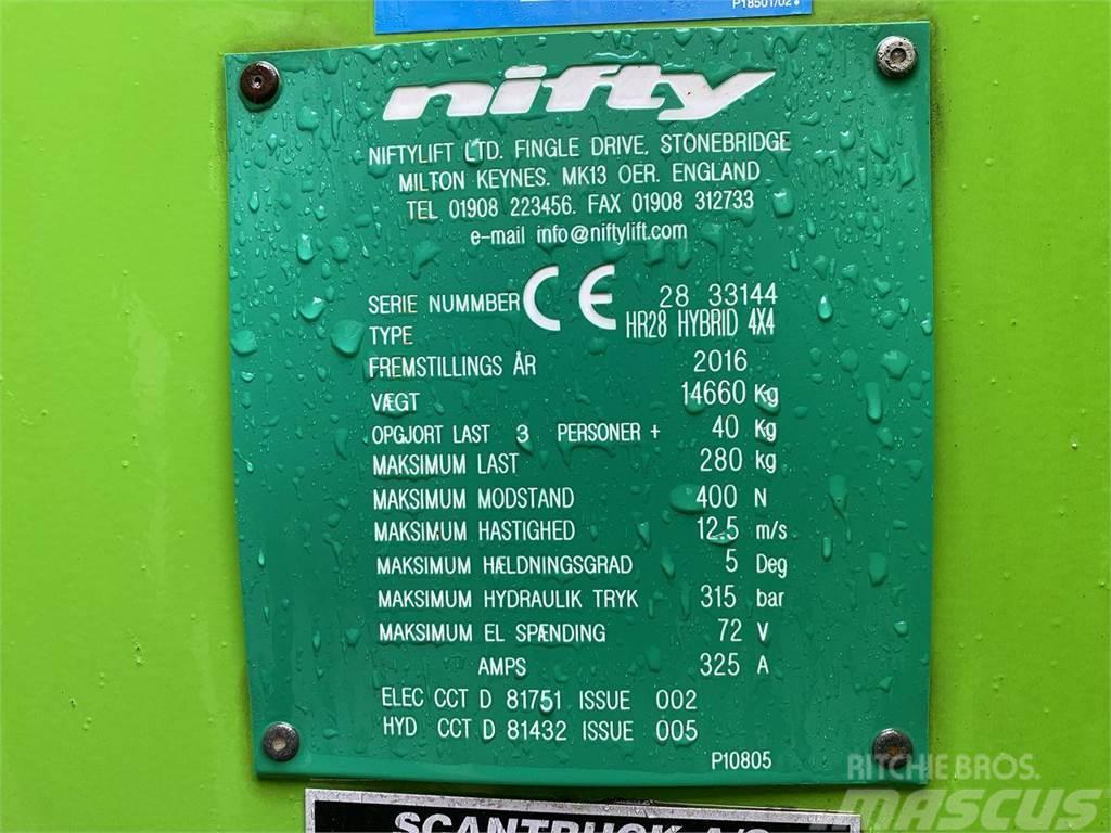 Niftylift HR28 4X4 Gelenkteleskoparbeitsbühnen