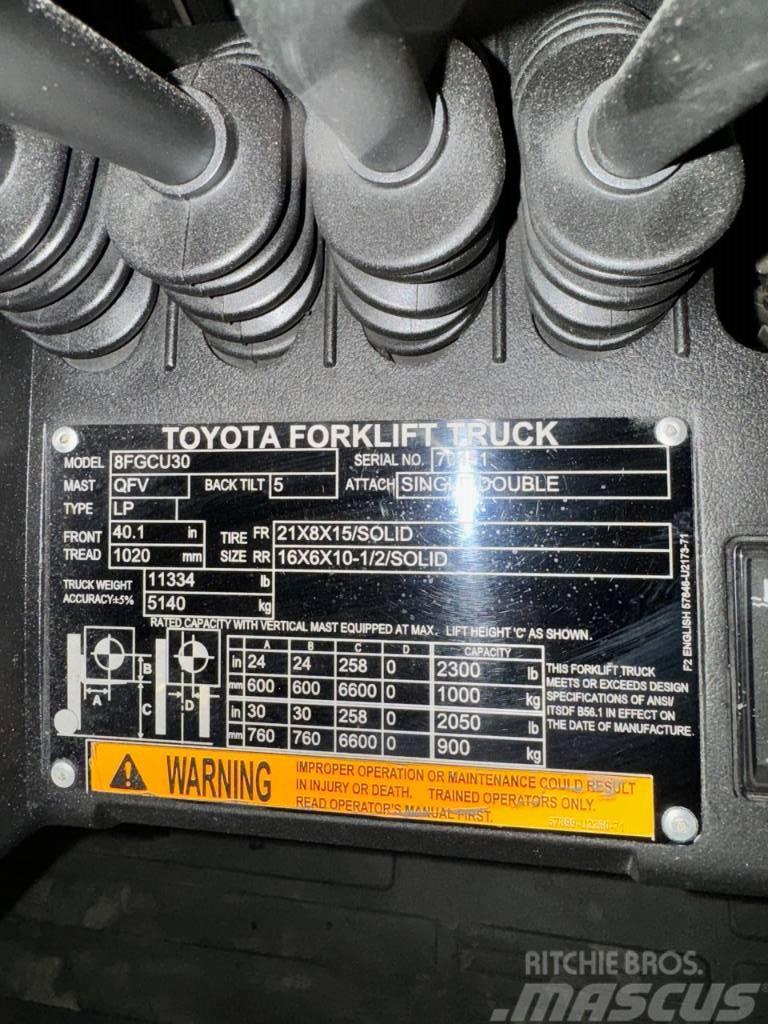 Toyota 8 FG CU 30 Heftrucks overige