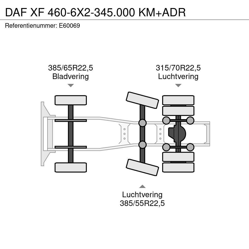DAF XF 460-6X2-345.000 KM+ADR Sattelzugmaschinen