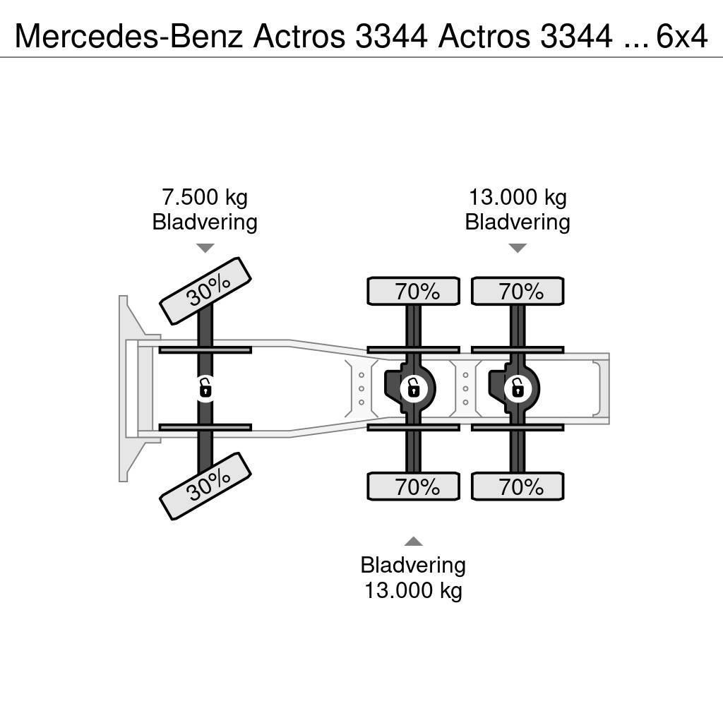 Mercedes-Benz Actros 3344 Actros 3344 Kipphydraulik 6x4 33Ton Sattelzugmaschinen