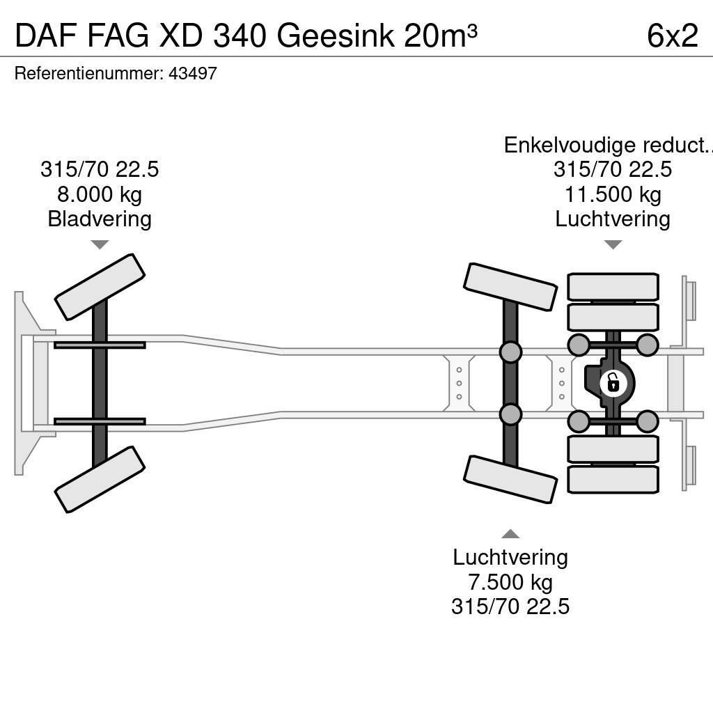DAF FAG XD 340 Geesink 20m³ Müllwagen