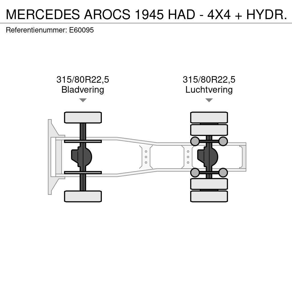 Mercedes-Benz AROCS 1945 HAD - 4X4 + HYDR. Sattelzugmaschinen