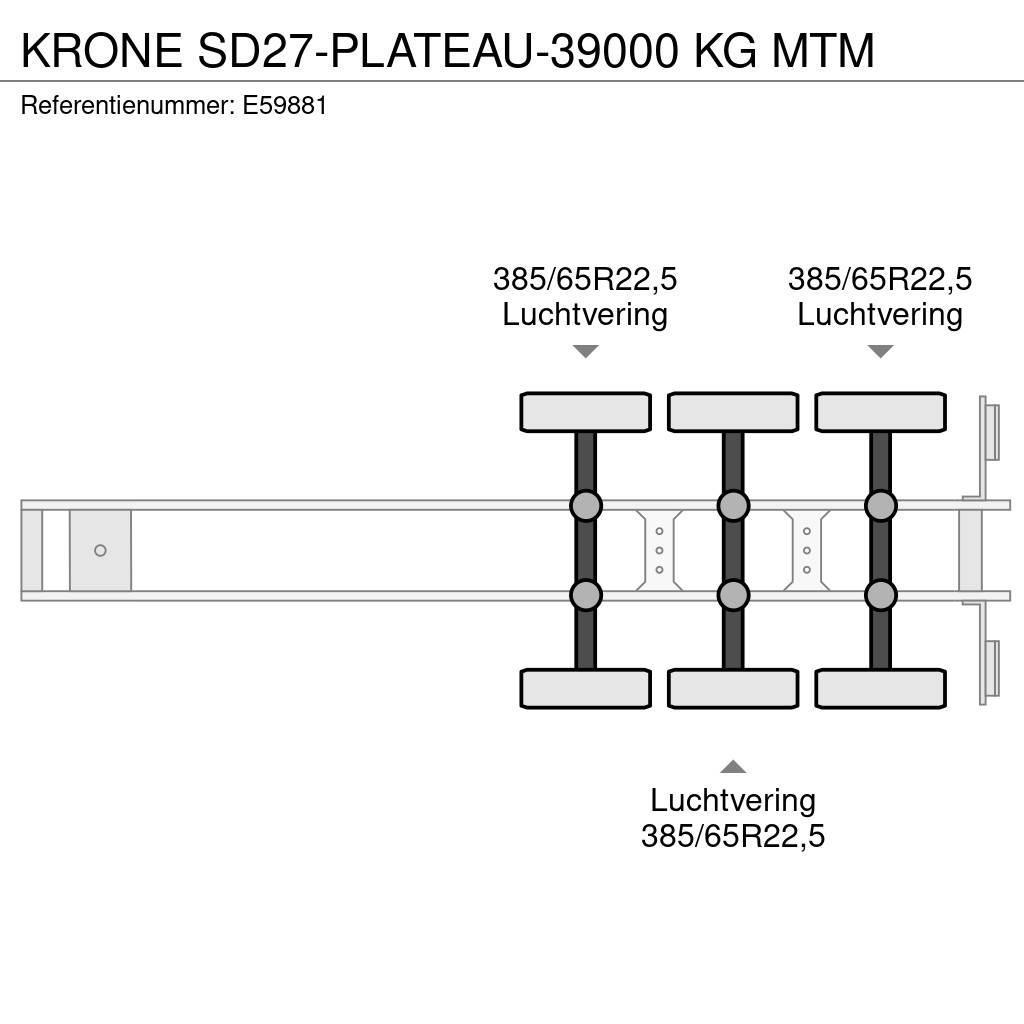 Krone SD27-PLATEAU-39000 KG MTM Pritschenauflieger