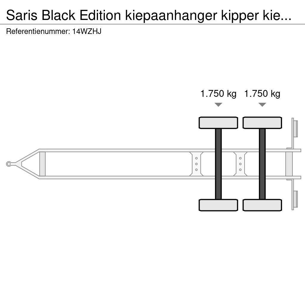 Saris Black Edition kiepaanhanger kipper kieper 3500kg H Curtainsideranhänger