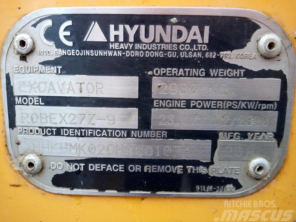 Hyundai Robex 27Z-9 Minibagger < 7t