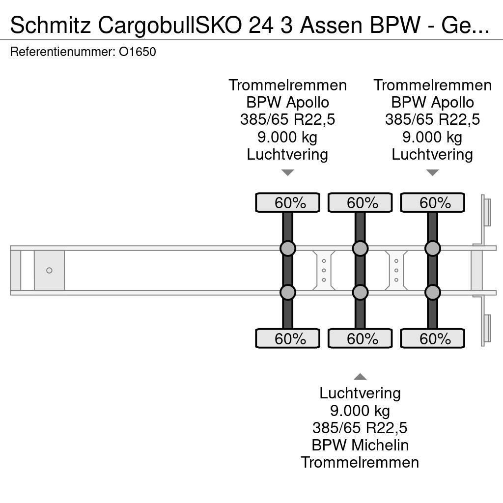 Schmitz Cargobull SKO 24 3 Assen BPW - Gesloten Opbouw - Gegalvanise Kofferauflieger
