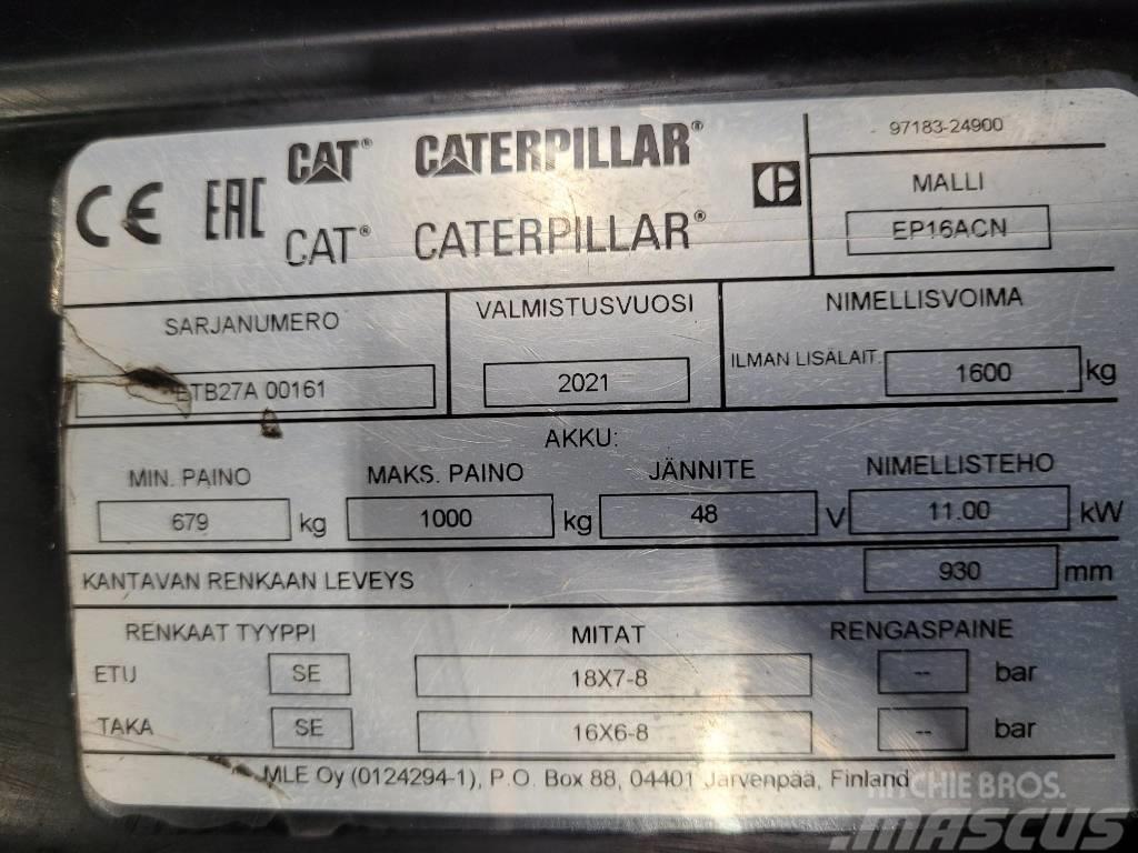 CAT EP16 ACN Elektrische heftrucks