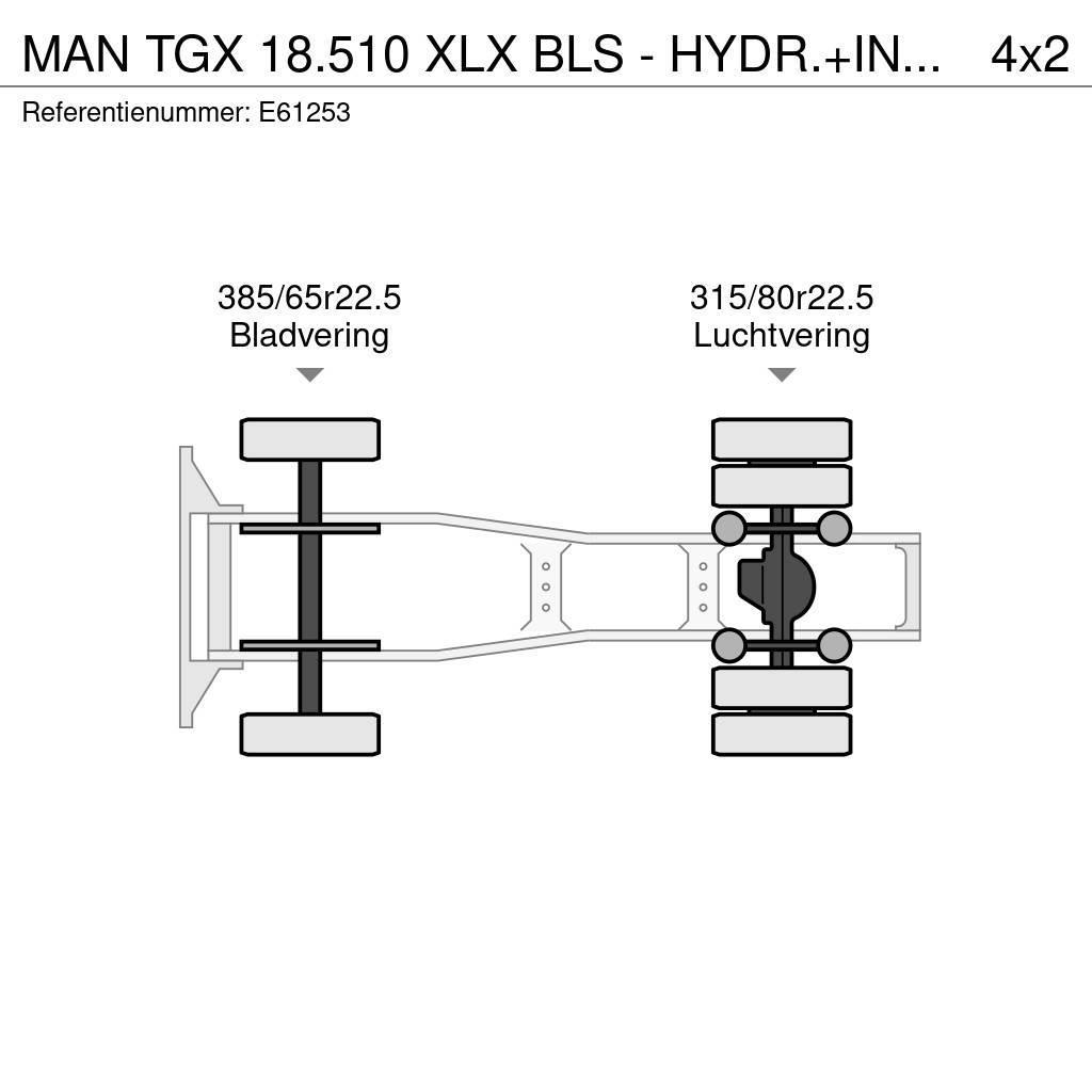 MAN TGX 18.510 XLX BLS - HYDR.+INTARDER Sattelzugmaschinen