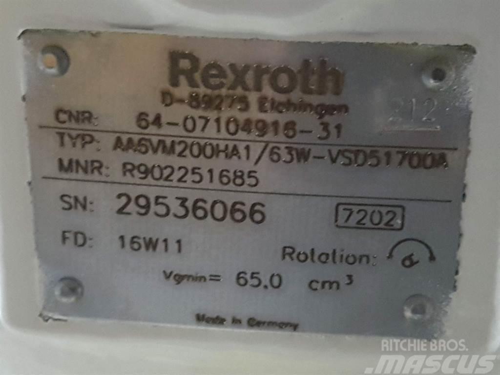 Rexroth AA6VM200HA1/63W-R902251685-Drive motor/Fahrmotor Hydraulik