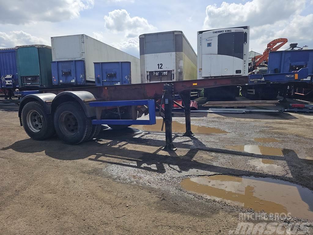Köhler Elmshorn 2 axle | 20 ft | container chassis | stee Containerauflieger