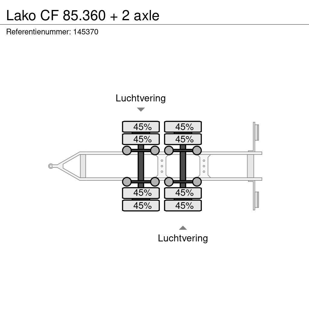 Lako CF 85.360 + 2 axle Pritschenanhänger