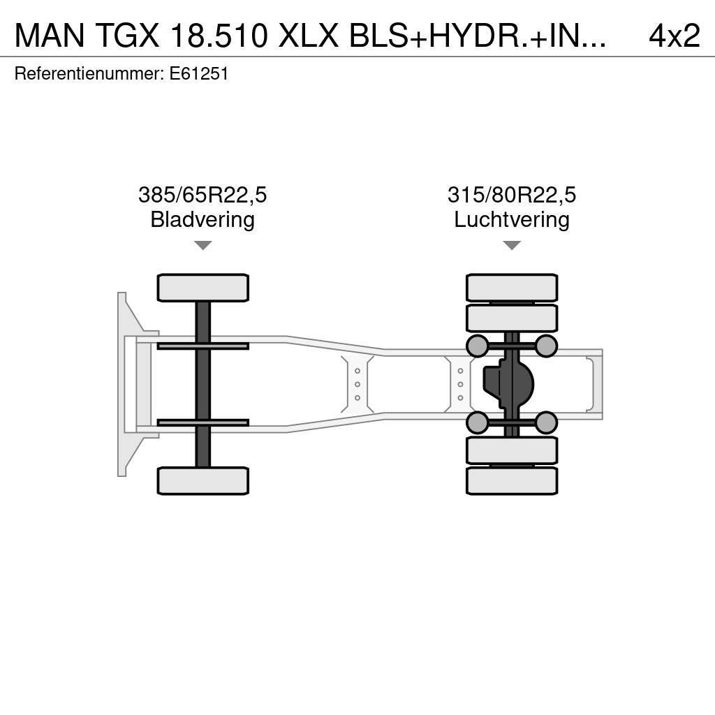 MAN TGX 18.510 XLX BLS+HYDR.+INTARDER Sattelzugmaschinen