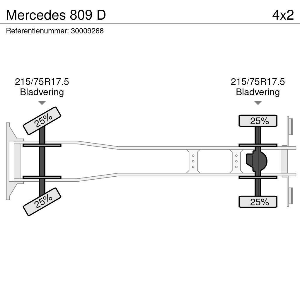 Mercedes-Benz 809 D Pritschenwagen/Pritschenwagen mit Seitenklappe