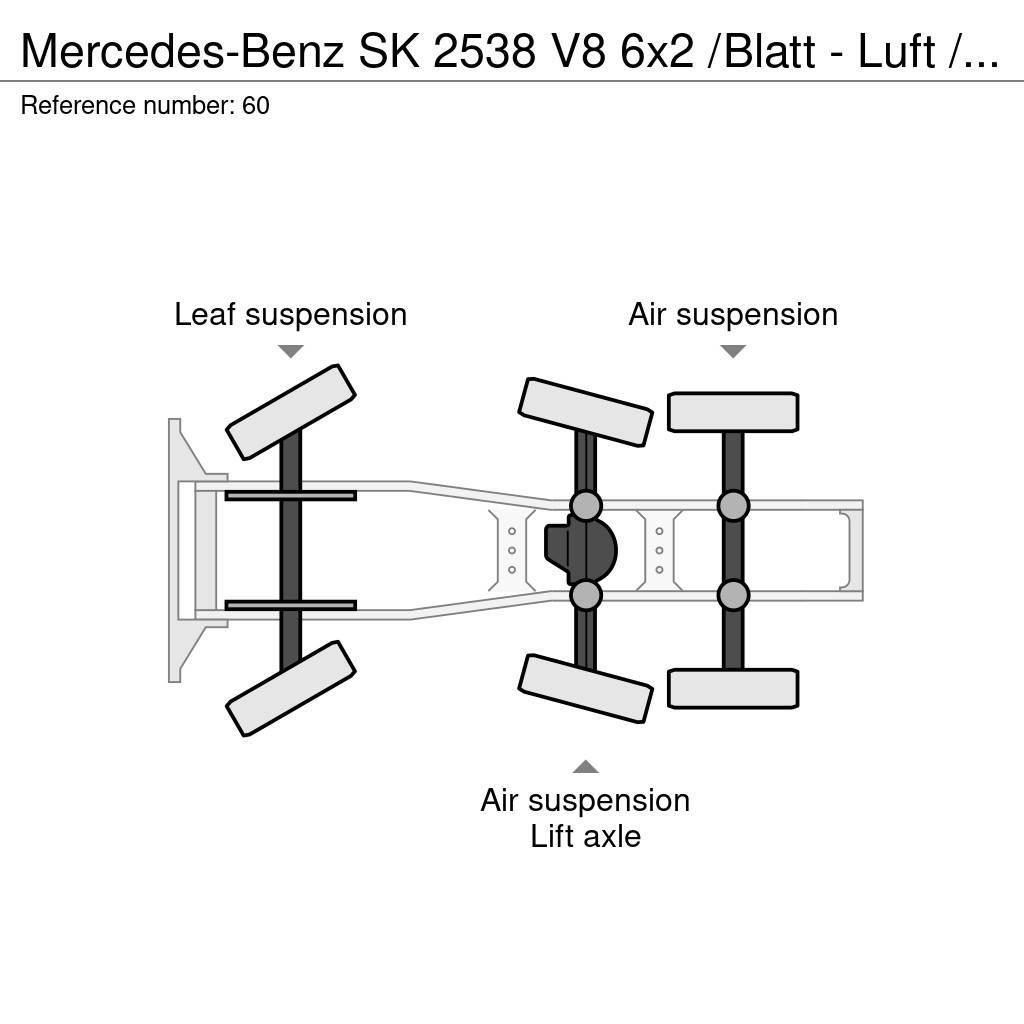 Mercedes-Benz SK 2538 V8 6x2 /Blatt - Luft / Lenk / Liftachse Sattelzugmaschinen