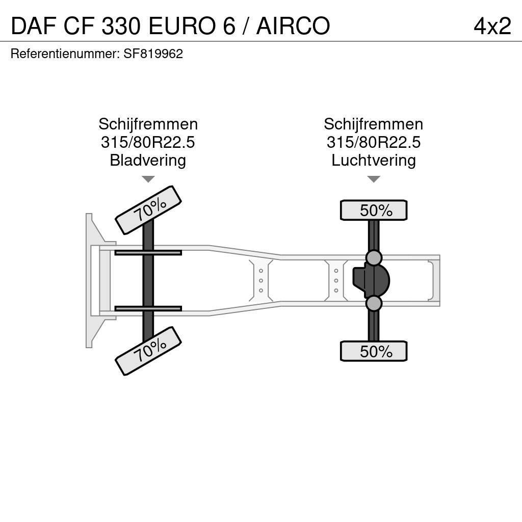 DAF CF 330 EURO 6 / AIRCO Sattelzugmaschinen