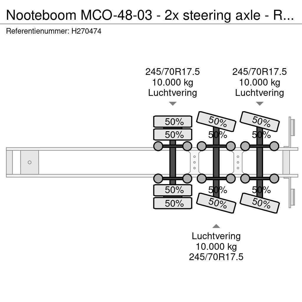 Nooteboom MCO-48-03 - 2x steering axle - Ramps - SAF Axle - Tieflader-Auflieger