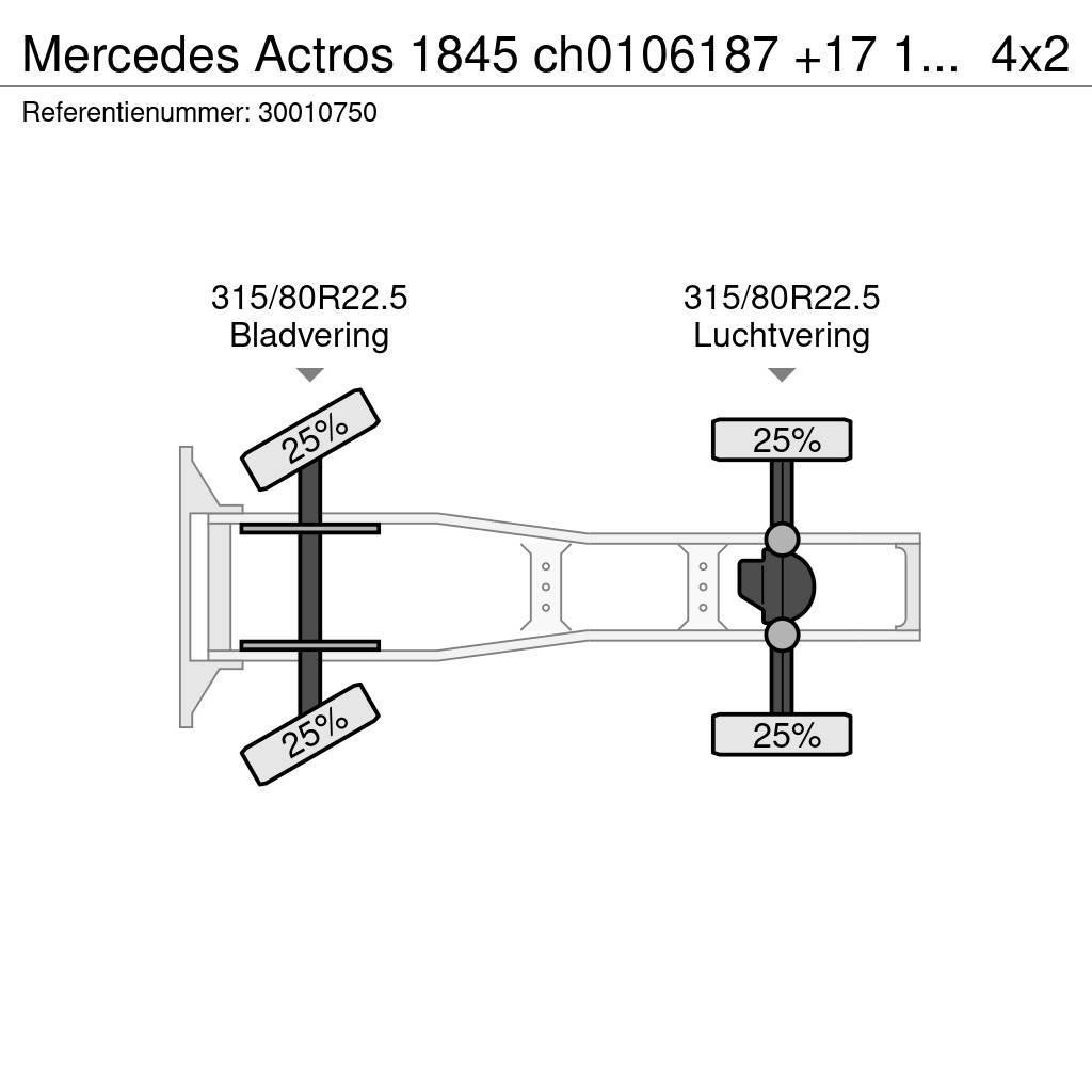 Mercedes-Benz Actros 1845 ch0106187 +17 1 reg 10/16 retarder Sattelzugmaschinen