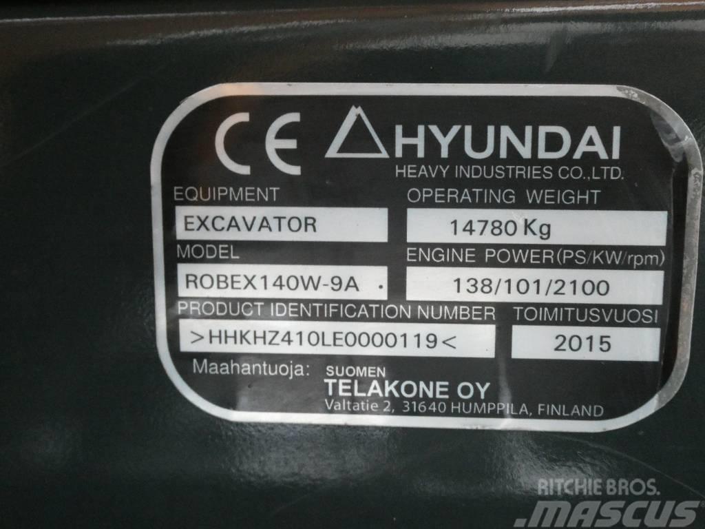 Hyundai Robex 140 W-9 A Mobilbagger