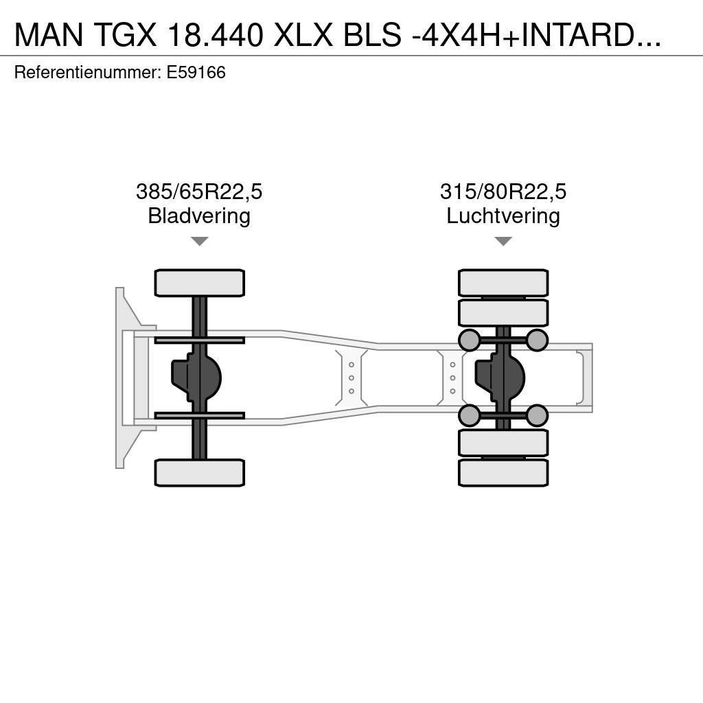 MAN TGX 18.440 XLX BLS -4X4H+INTARDER+HYDR. Sattelzugmaschinen