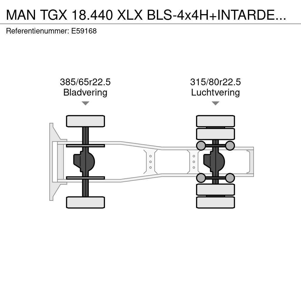 MAN TGX 18.440 XLX BLS-4x4H+INTARDER+HYDR. Sattelzugmaschinen