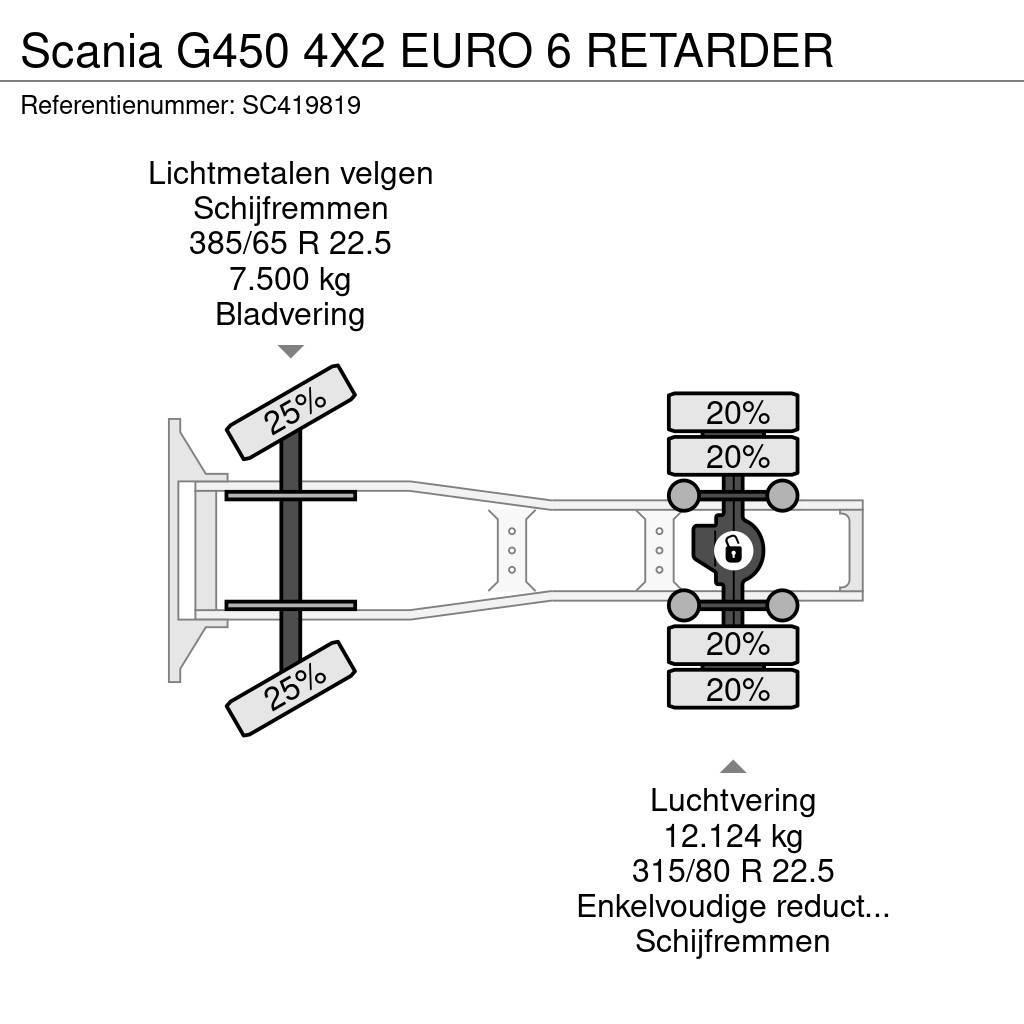 Scania G450 4X2 EURO 6 RETARDER Sattelzugmaschinen
