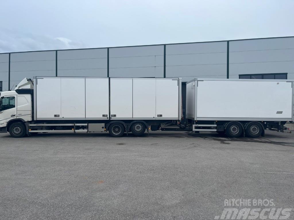 Volvo FM -Truck 21pll + trailer 15pll (36pll)  two truck Kofferaufbau