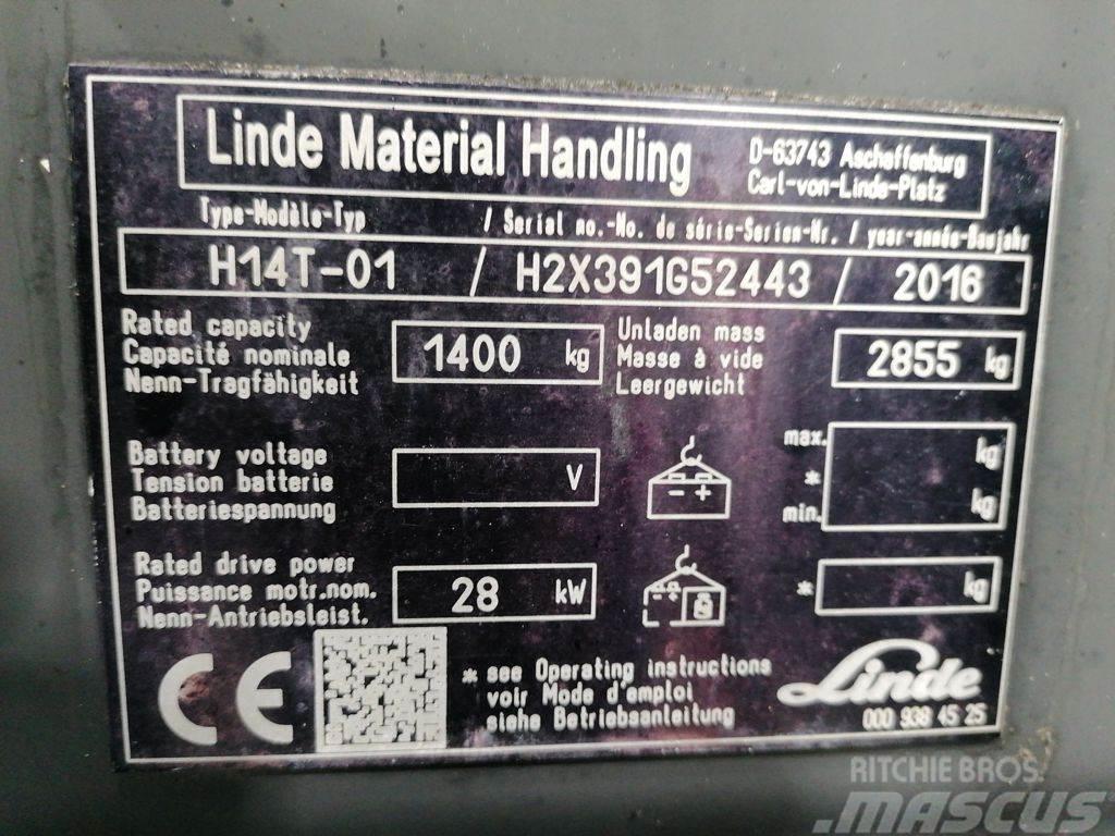 Linde H14T-01 LPG heftrucks