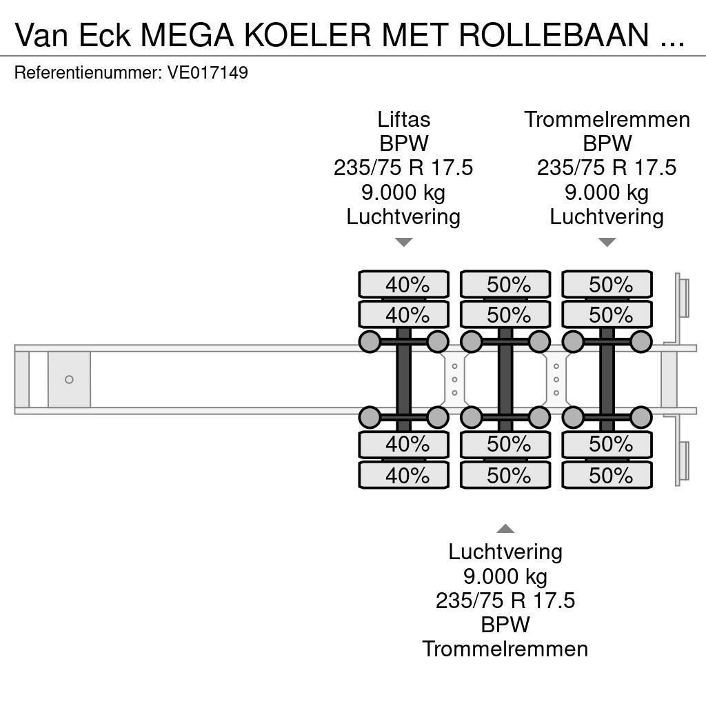Van Eck MEGA KOELER MET ROLLEBAAN + CARRIER VECTOR 1800 Kühlauflieger