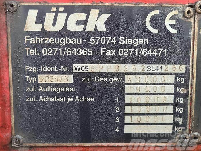  LUCK SP 35/3 | Dutch registration | Heavy duty Pritschenauflieger