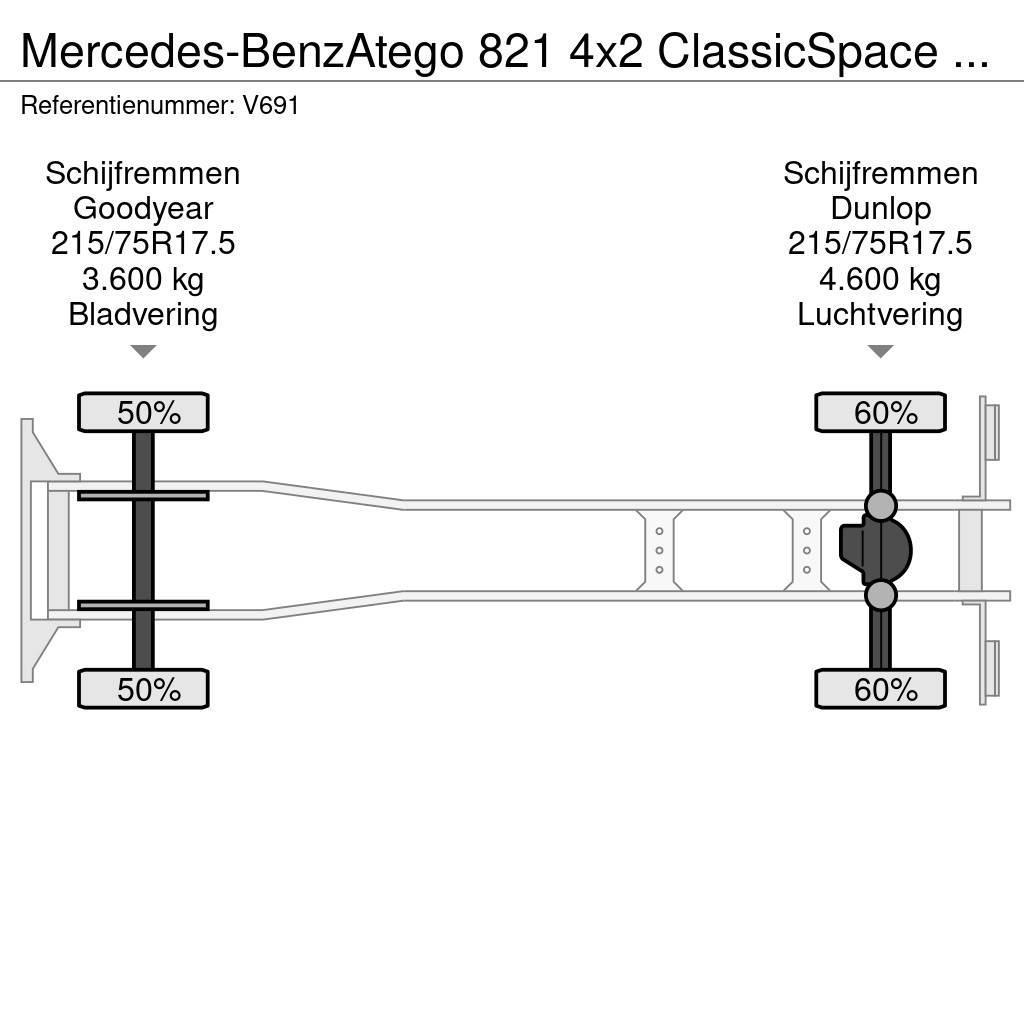 Mercedes-Benz Atego 821 4x2 ClassicSpace Euro6 - GeslotenBak 6.0 Kofferaufbau