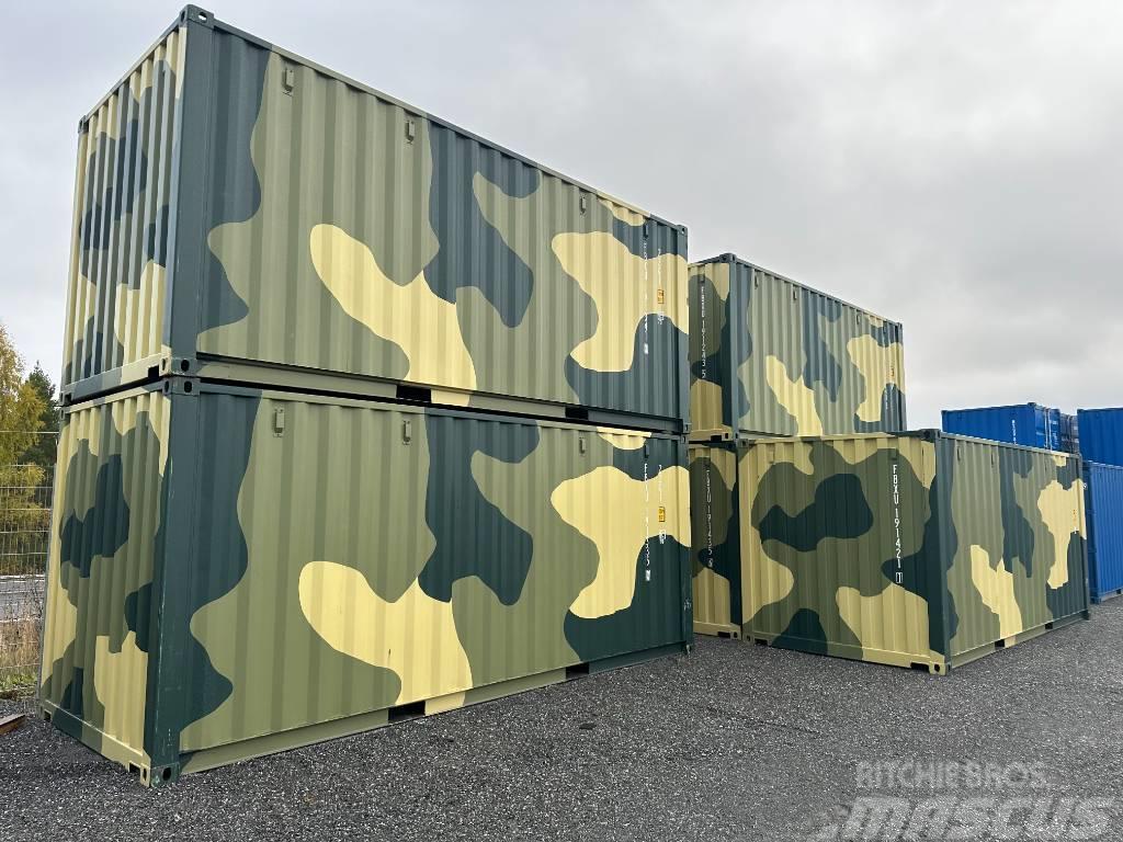 Sjöfartscontainer nya 20fots Camouflage Container Schiffscontainer