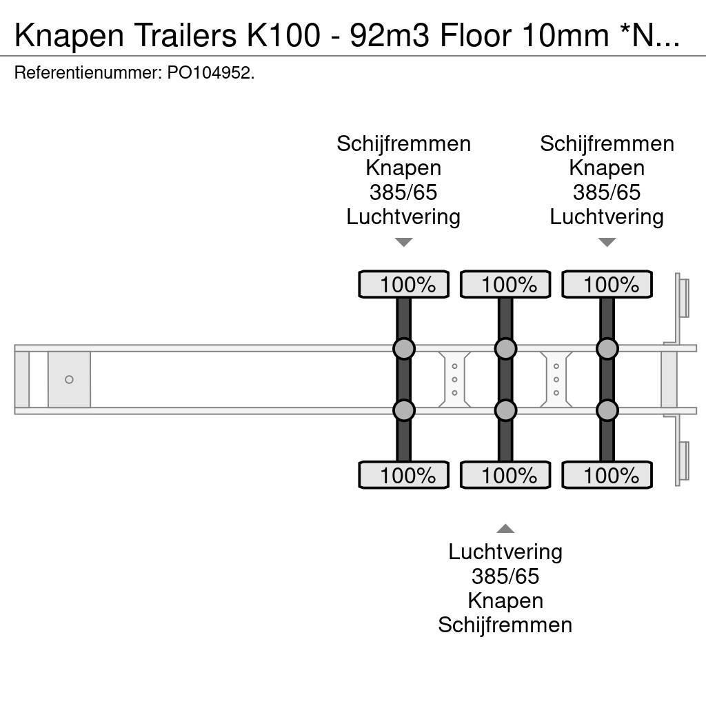 Knapen Trailers K100 - 92m3 Floor 10mm *NEW* Schubbodenauflieger
