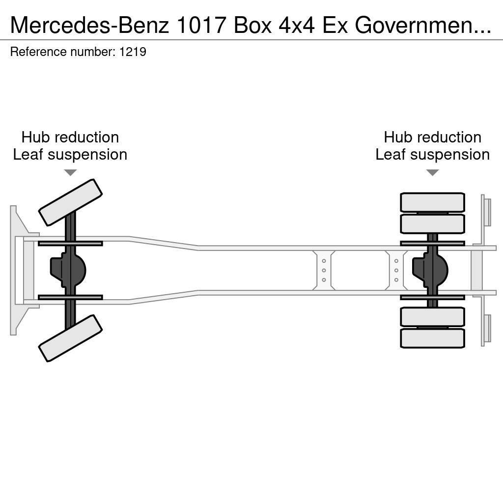 Mercedes-Benz 1017 Box 4x4 Ex Government only 40.000km Like New Pritschenwagen/Pritschenwagen mit Seitenklappe