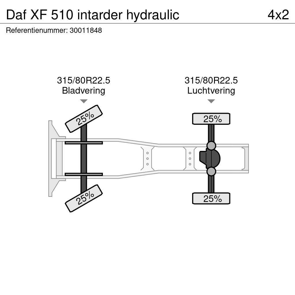 DAF XF 510 intarder hydraulic Sattelzugmaschinen