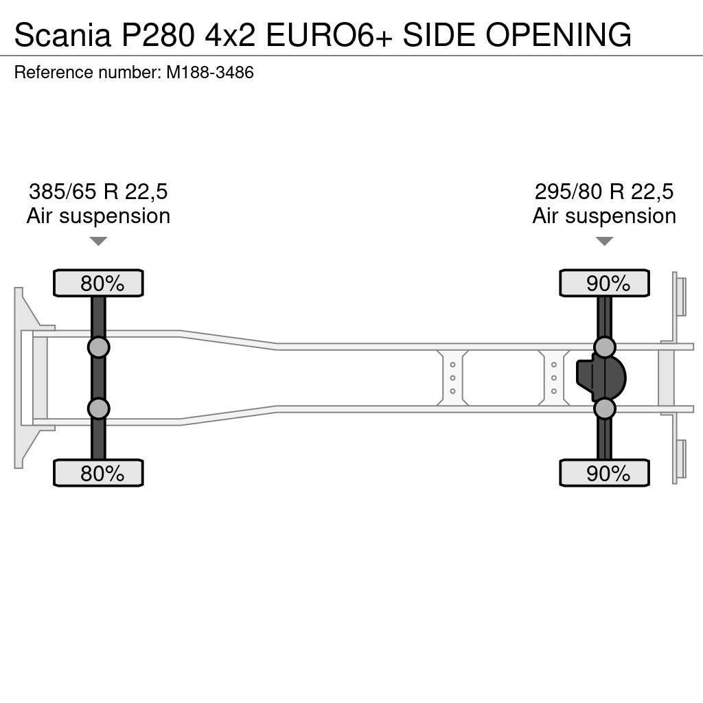 Scania P280 4x2 EURO6+ SIDE OPENING Kofferaufbau